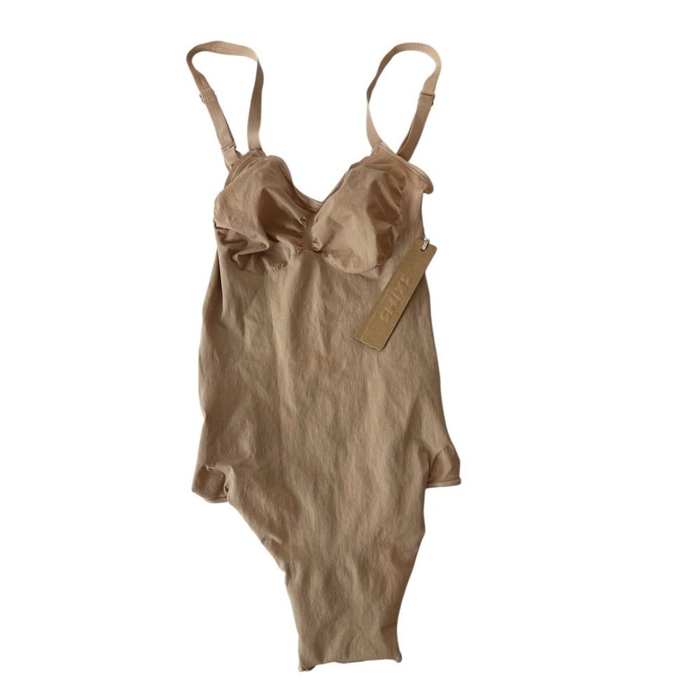 Skims Women's Seamless Sculpt Brief Bodysuit Clay Size Small‎ New